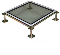 鋼化玻璃透明靜電地板